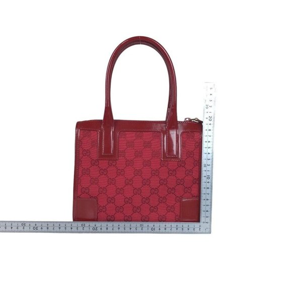 Gucci 1990's Tom Ford Red Guccissima Print Leather Satchel - Picture 6 of 10